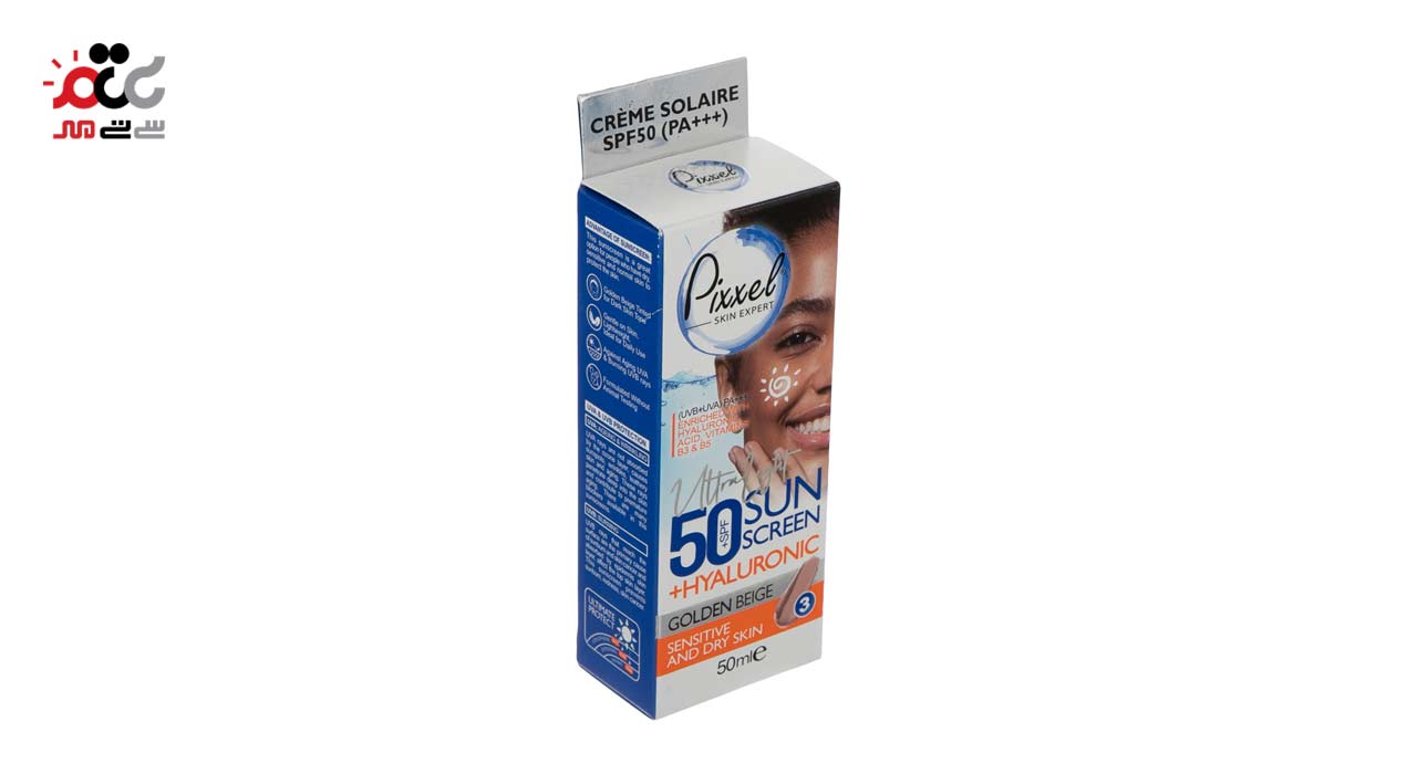 کرم ضد آفتاب پیکسل مدل SENSITIVE GOLDEN BEIGE SPF 50 حجم 50 میلی لیتری