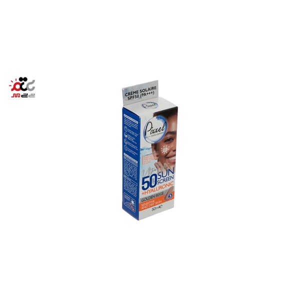 کرم ضد آفتاب پیکسل مدل SENSITIVE GOLDEN BEIGE SPF 50 حجم 50 میلی لیتری