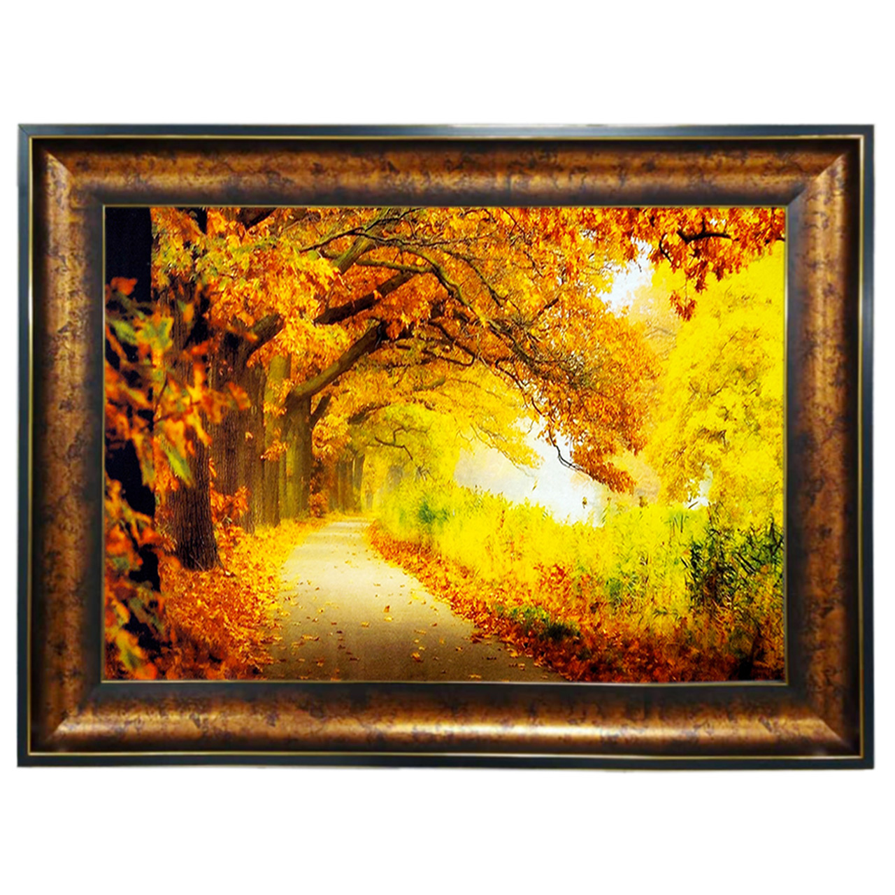 تابلو فرش چاپی طرح جاده کد 10131 سایز 100×50 سانتی متری