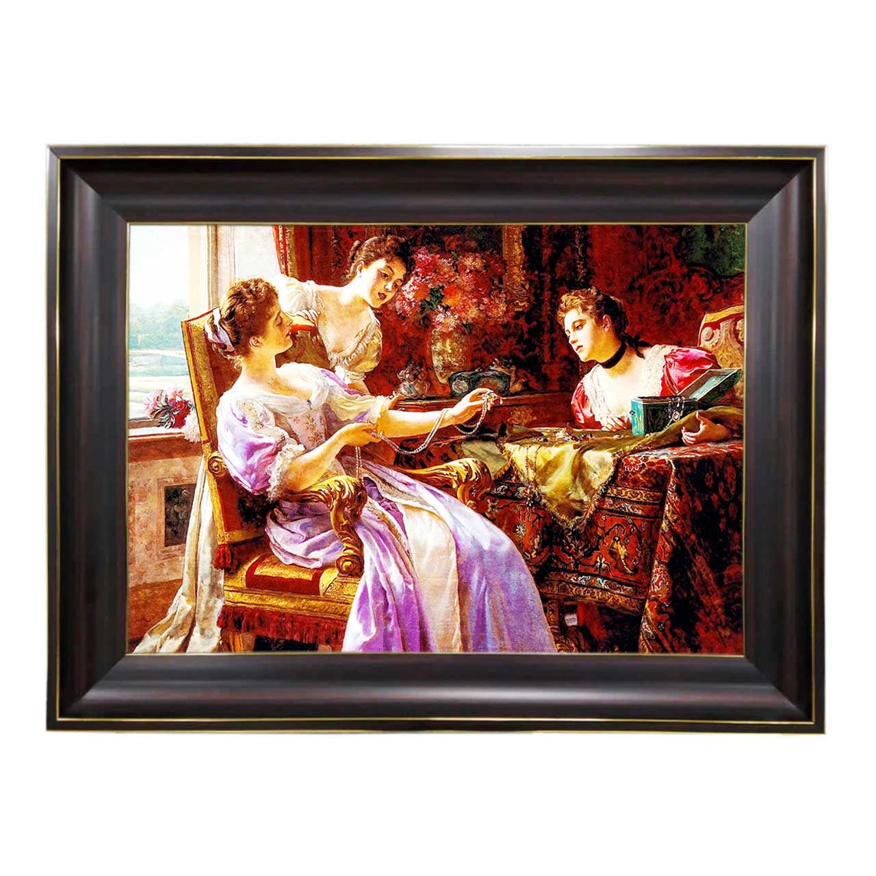 تابلو فرش چاپی طرح قصر کد 11037 سایز 60×40 سانتی متری