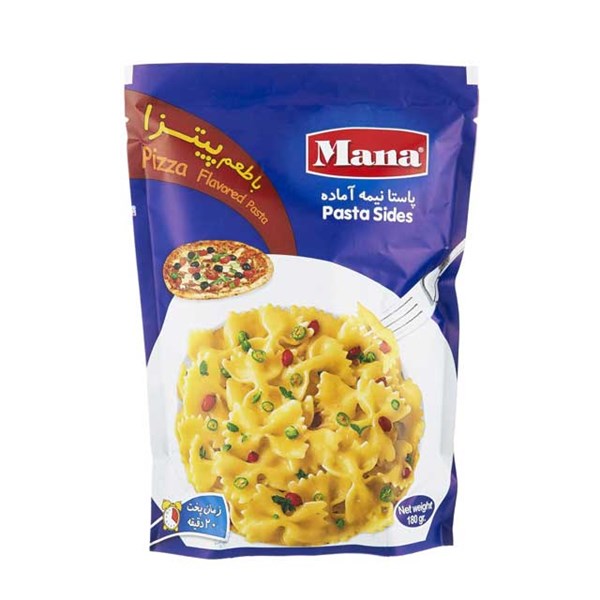پاستا نیمه آماده باطعم پیتزا مانا 180 گرمی