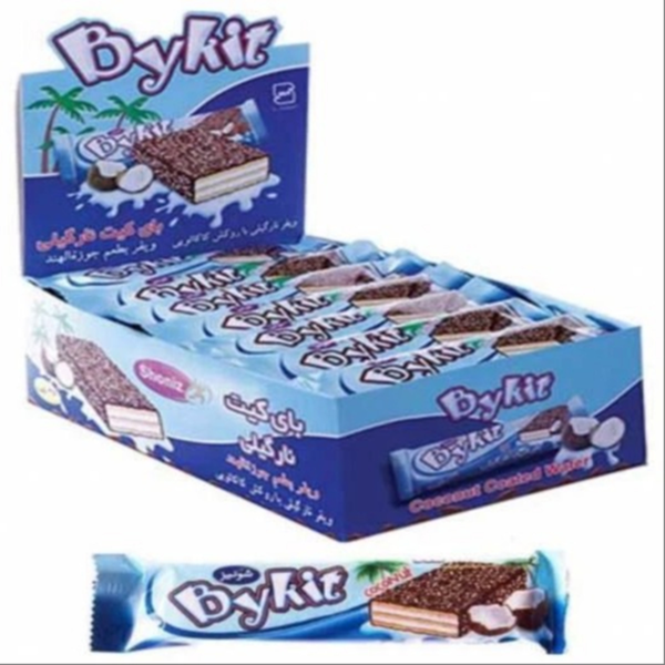 ویفر بایکیت شکلاتی نارگیلی شونیز بسته 24 عددی