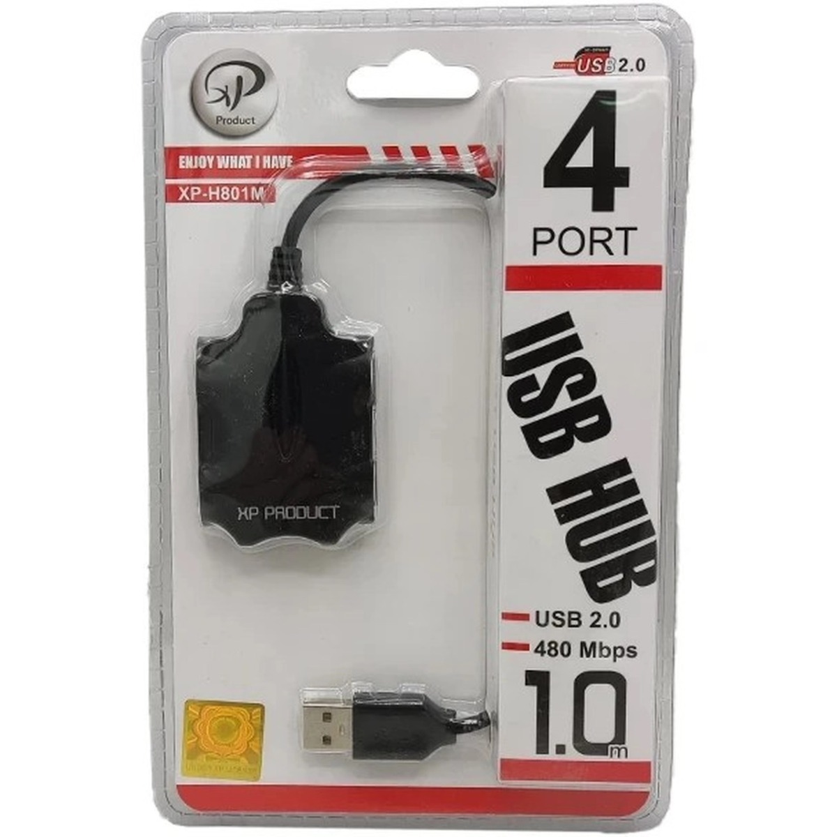 هاب 4 پورت XP Product USB2.0 مدل XP-H801U - مشکی