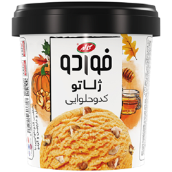 بستنی ژلاتو کاله مدل فورد با طعم کدو حلوایی 300 گرمی