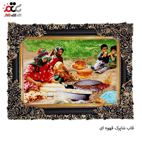 تابلو فرش طرح نان پزی کد 13317 سایز 70×50 سانتی متری