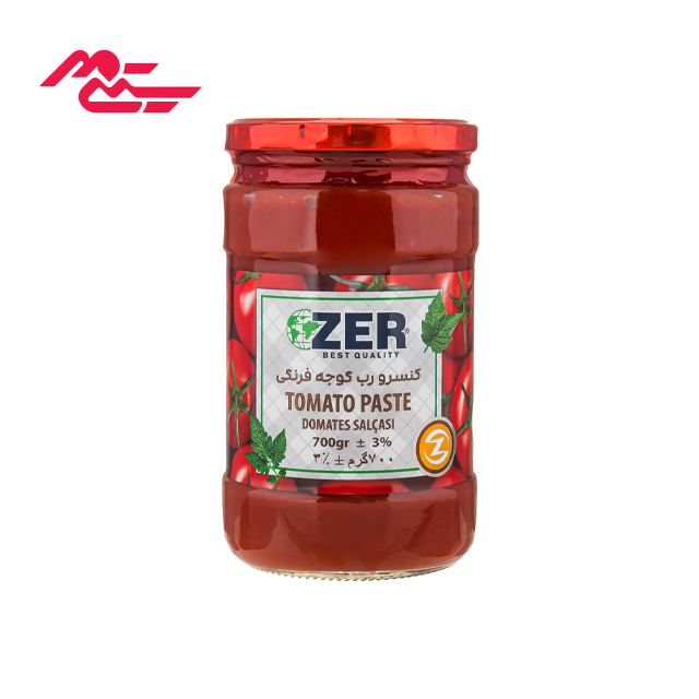رب گوجه فرنگی شیشه ای زیر 700 گرمی
