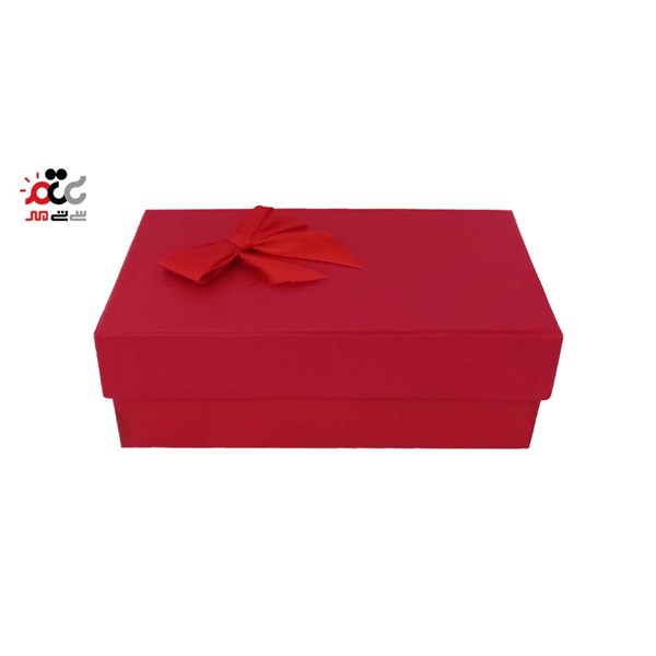 جعبه ادکلن مقوایی مستطیل مدل ربان قرمز سایز 1 کد 844