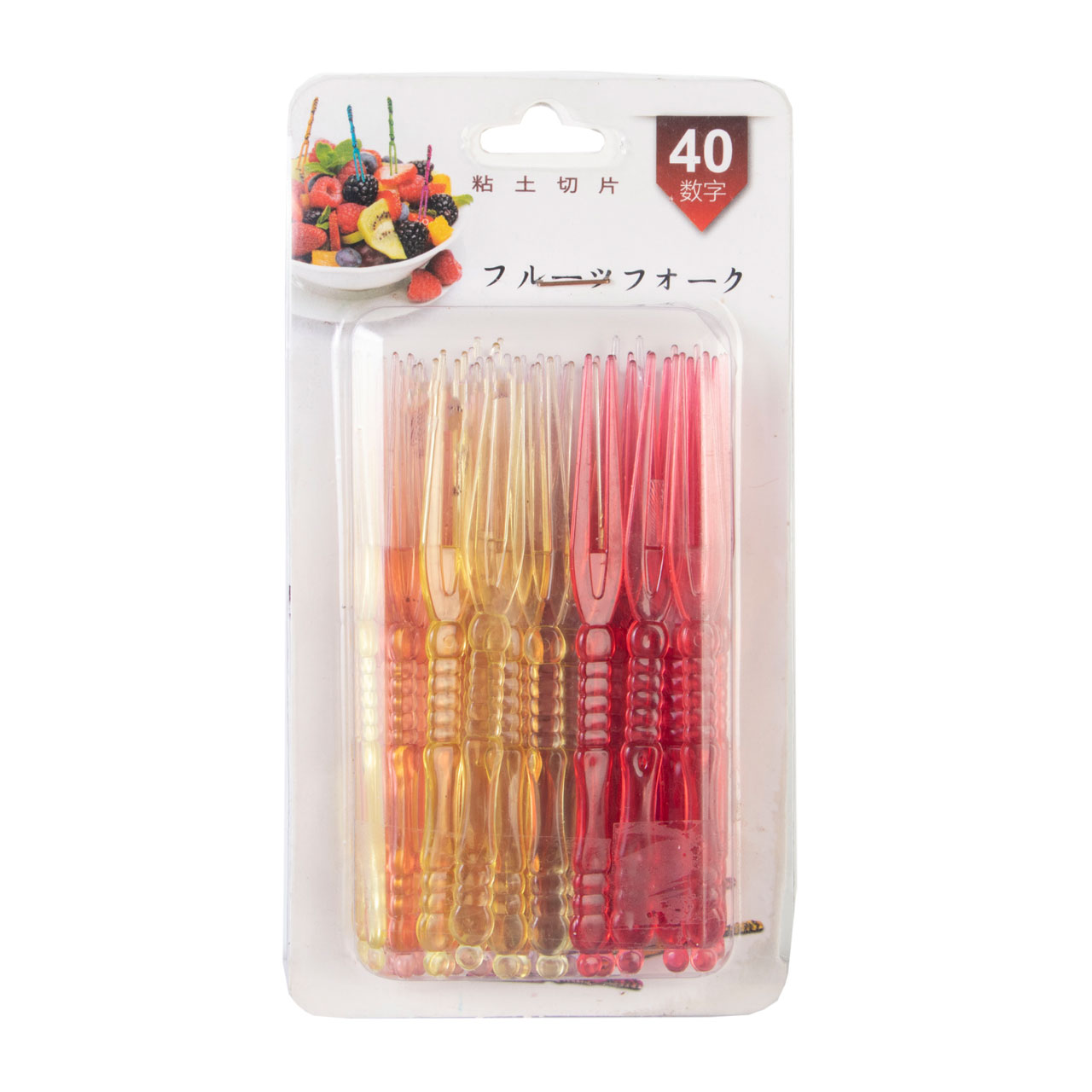 چنگال میوه خوری بسته 40 عددی