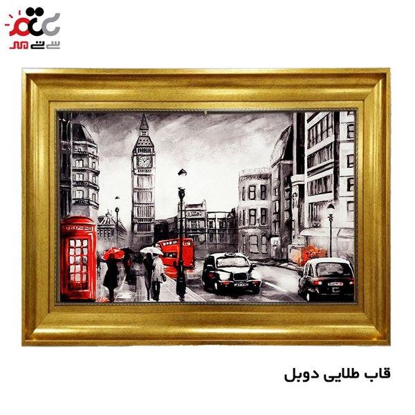 تابلو فرش طرح خیابان کد 10233 سایز 50×35 سانتی متری