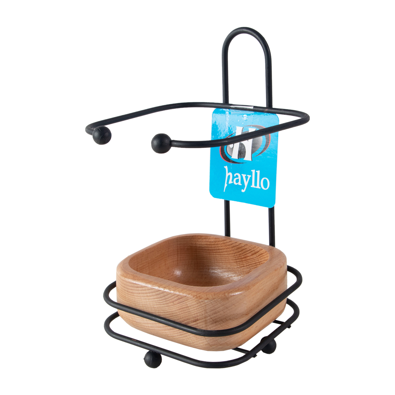 زیر قاشقی کنار گاز چوبی مدل مربع استند دار