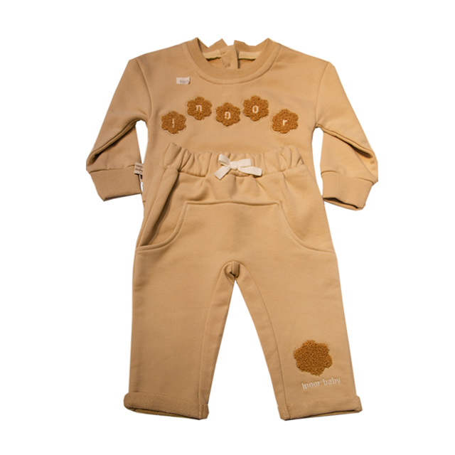 ست بلوز و شلوار پارچه ای دخترانه طرح گل دار