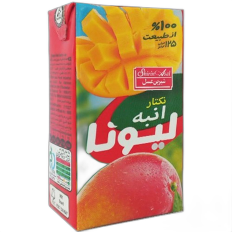 آبمیوه انبه لیونا شیرین عسل 125 میلی لیتری