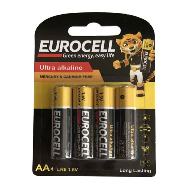 باتری قلمی یوروسل مدل Ultra Alkaline بسته 4 عددی