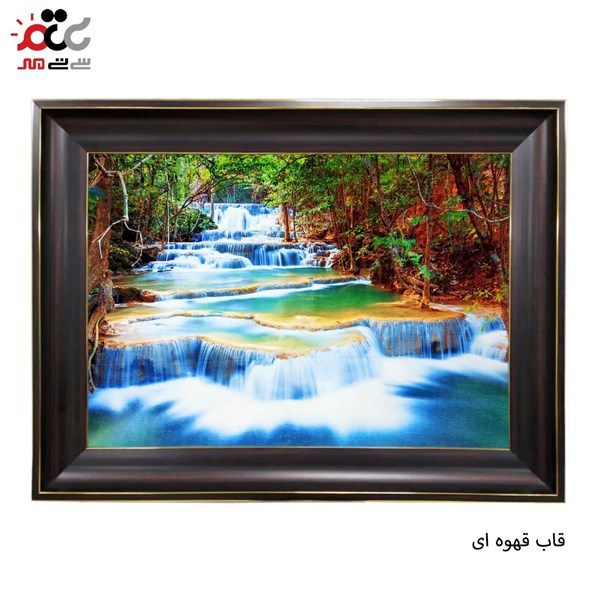 تابلو فرش طرح رود خانه سنگی کد 10226 سایز 50*35 سانتی متری