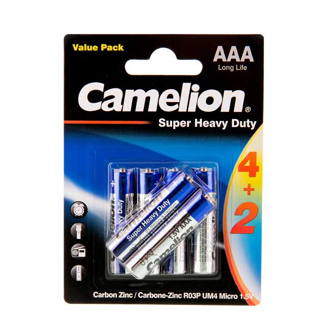 باتری نیم قلمی معمولی کملیون 6 عددی