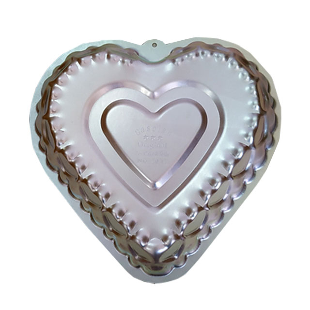 قالب کیک آلومینیومی مدل قلب بزرگ کد 2017