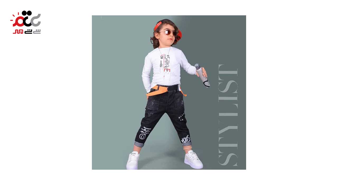 شلوار جین بچه گانه مدل کمرکش