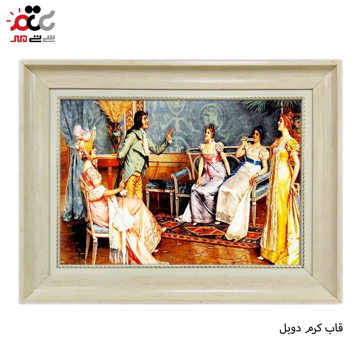 تابلو فرش چاپی طرح عمارت کد 11021 سایز 50×50 سانتی متری