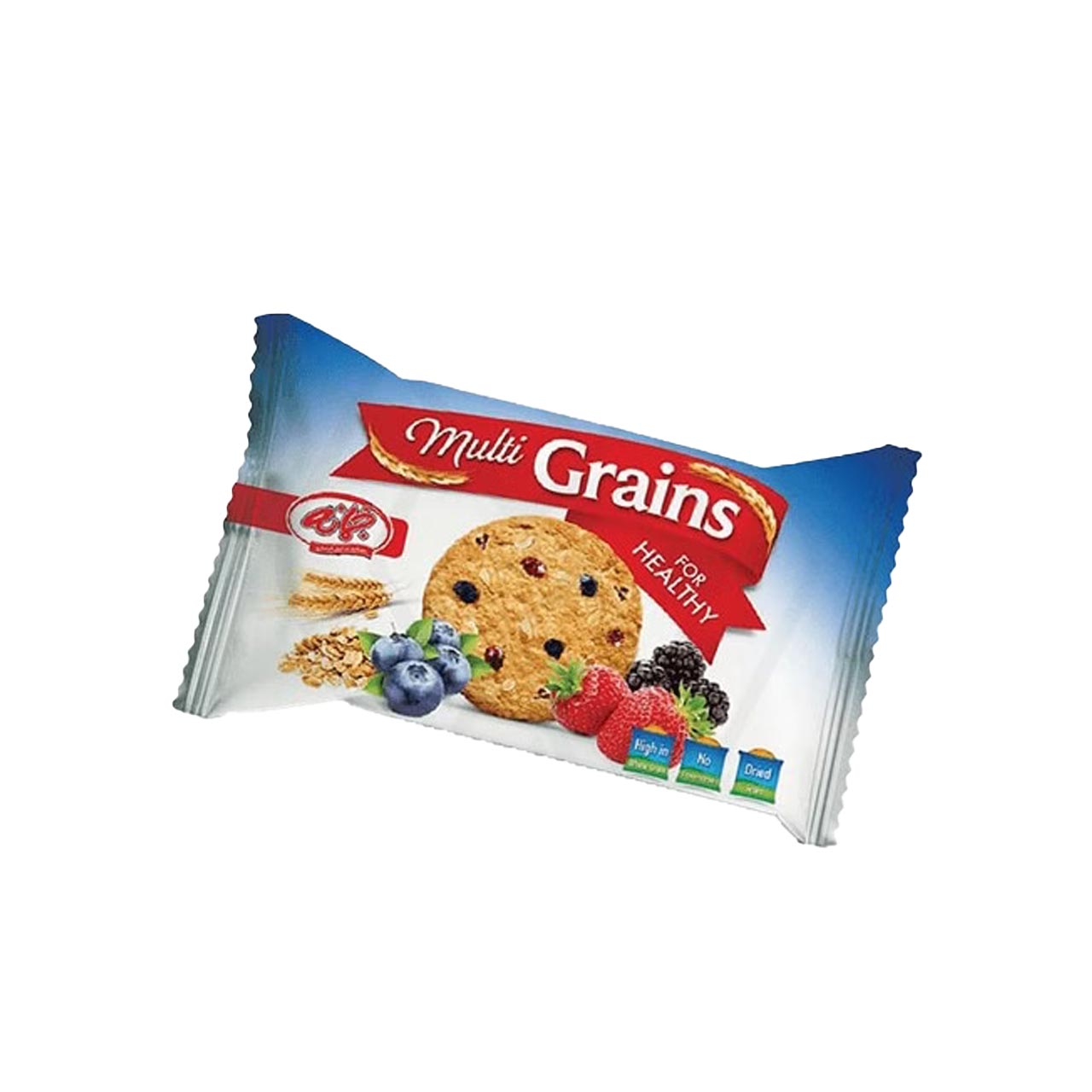 بیسکویت چند غله با تکه های میوه جمانه 35گرمی