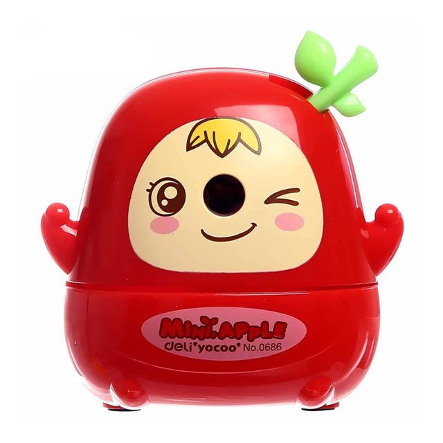 مداد تراش رومیزی دلی مدل سیب کد 0686