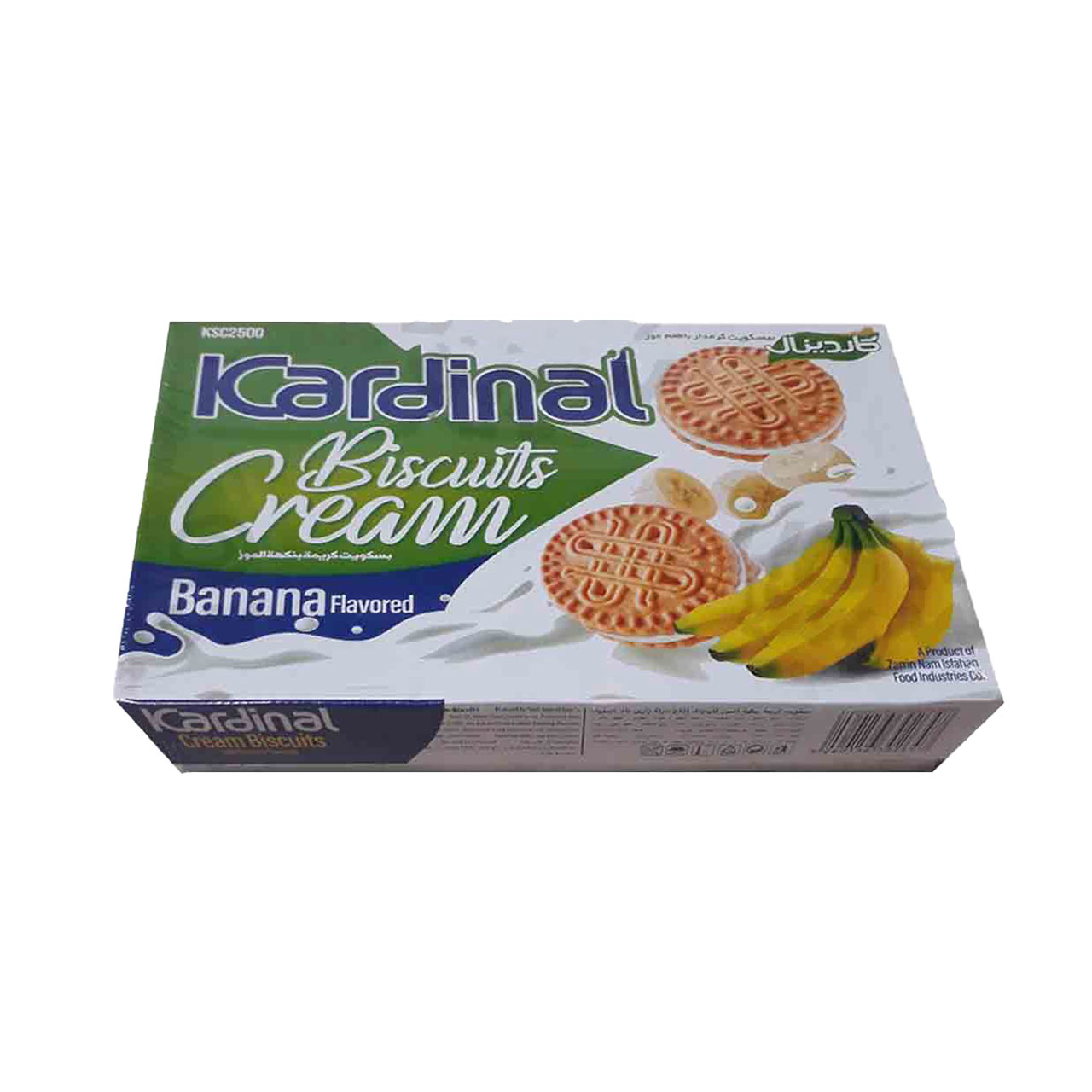 بیسکویت کرمدار با طعم موز کاردینال 2500 گرمی