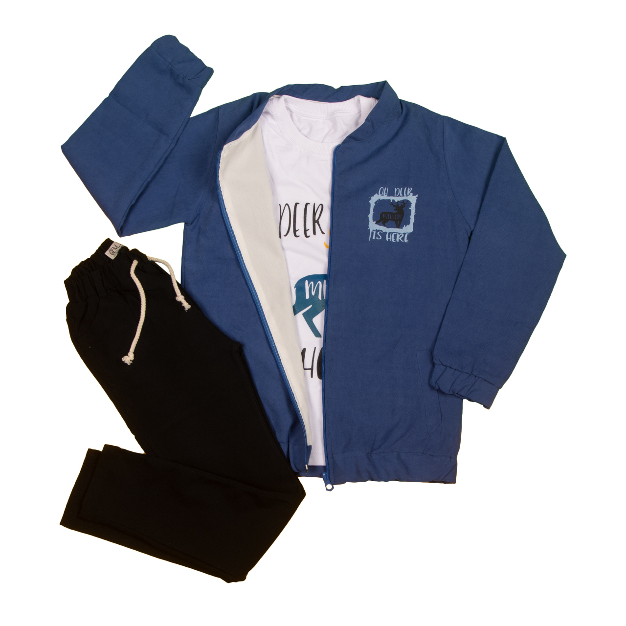 ست 3 تکه کت و شلوار پسرانه کد 202