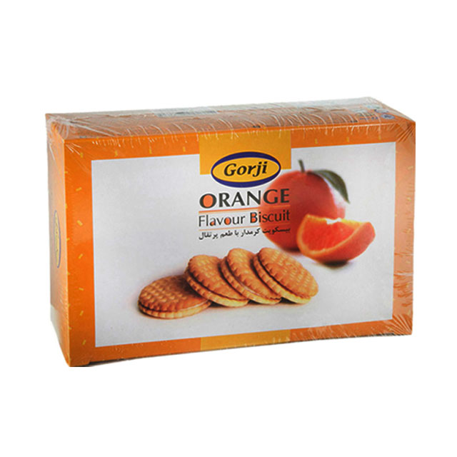 بیسکویت کرمدار با طعم پرتقال گرجی 380 گرمی