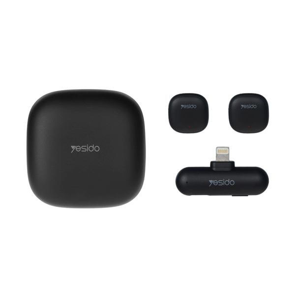 میکروفون بی سیم Yesido Lightning مدل KR20 - مشکی (openbox)