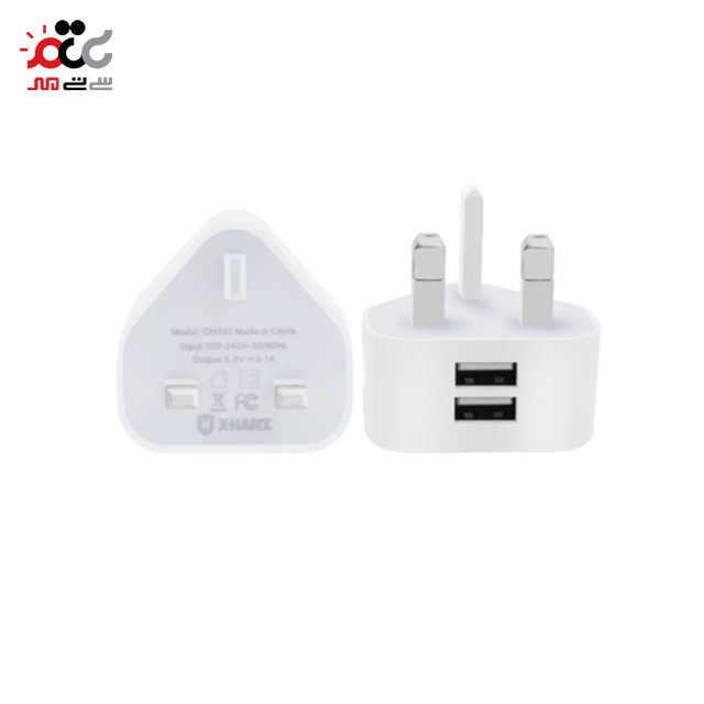 شارژر فست شارژ ۲ خروجی مدل X_HANZ