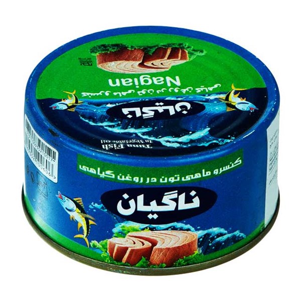 کنسرو ماهی تون در روغن گیاهی ساده ناگیان 150 گرمی