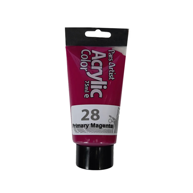 رنگ قرمز  آکرلیک شماره 27 پارس آرتیست 75 میلی لیتری