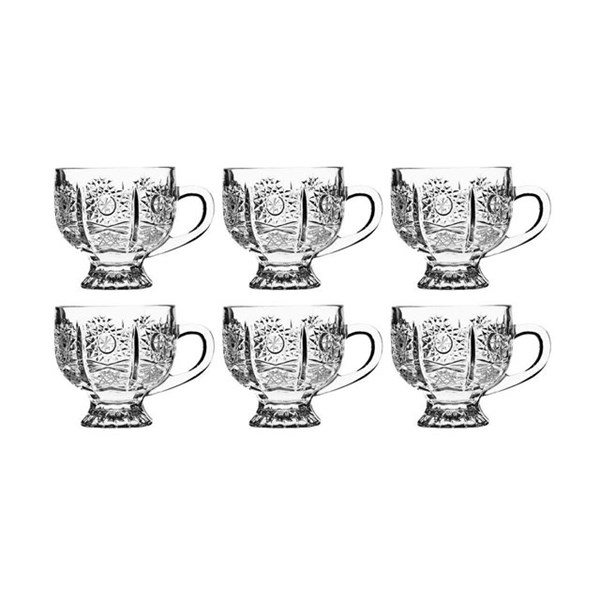 فنجان بلور پی کی  کد 190 بسته 6 عددی
