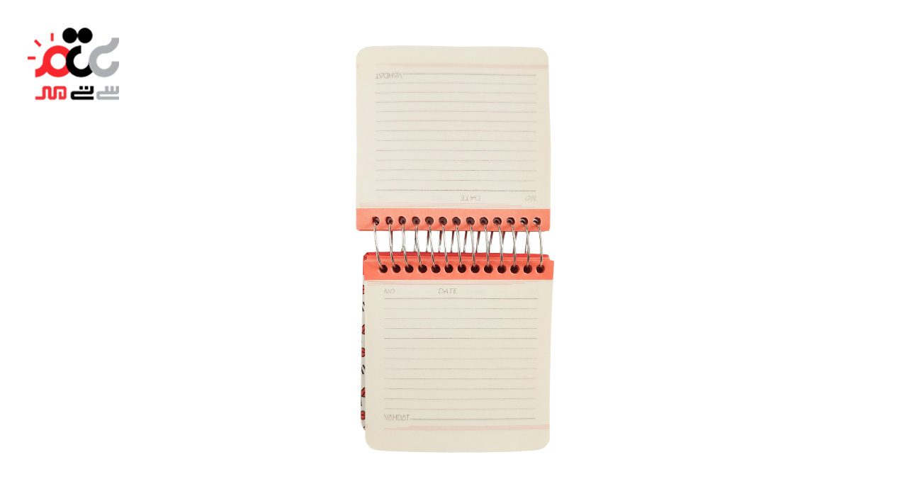 دفترچه یادداشت سیمی مربع  وحدت 100 برگ کد 2