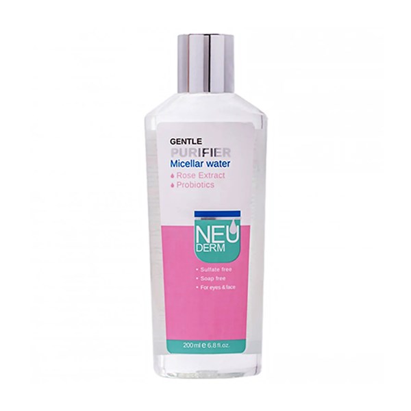 محلول پاک کننده میسلار واتر نئودرم مدل Gentle Purifier حجم 200 میلی لیتری