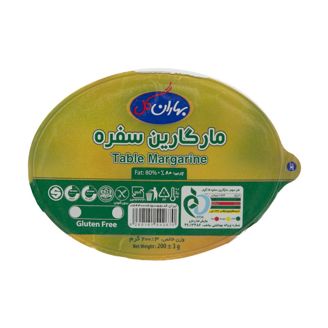 کره گیاهی مارگارین سفره بهاران گل 200 گرمی