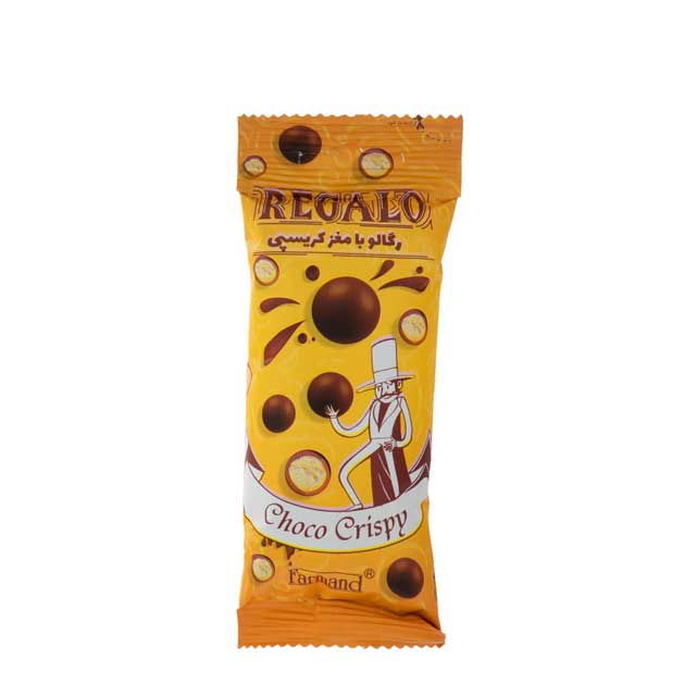 دراژه کاکائویی با مغز کریسپی رگالو فرمند 30 گرمی