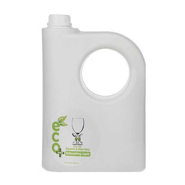 مایع ظرفشویی حاوی  آلوئه ورا  و گلیسیرین سبز ایکو مویست 3750 میلی لیتری