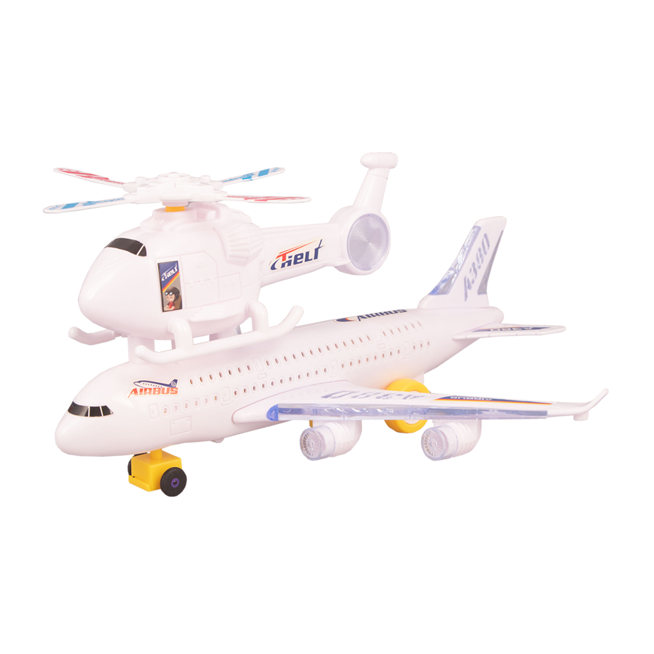 اسباب بازی هواپیما و هلی کوپتر 2 طبقه مدل Aircraft