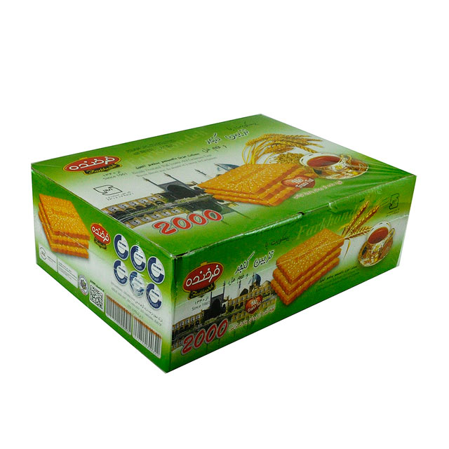 بیسکویت با طعم هل و تزیین کنجد فرخنده 1630 گرمی