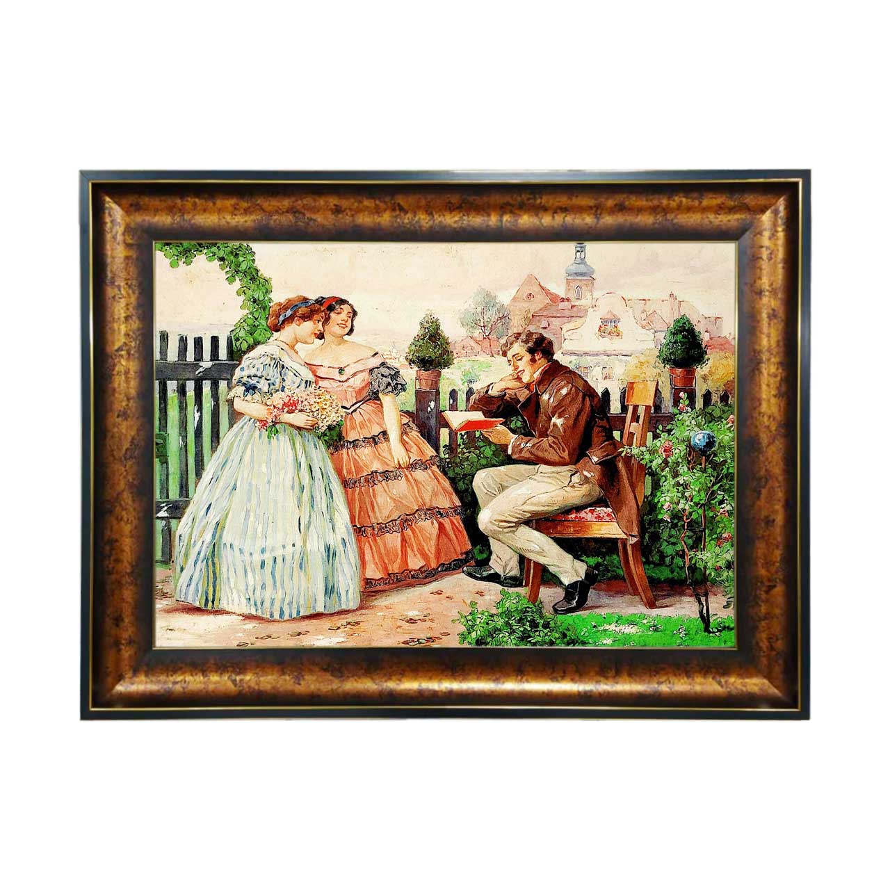 تابلو فرش چاپی طرح شاعر کد 11061 سایز 50×35 سانتی متری