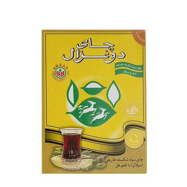چای سیلان با طعم هل دو غزال 100 گرمی