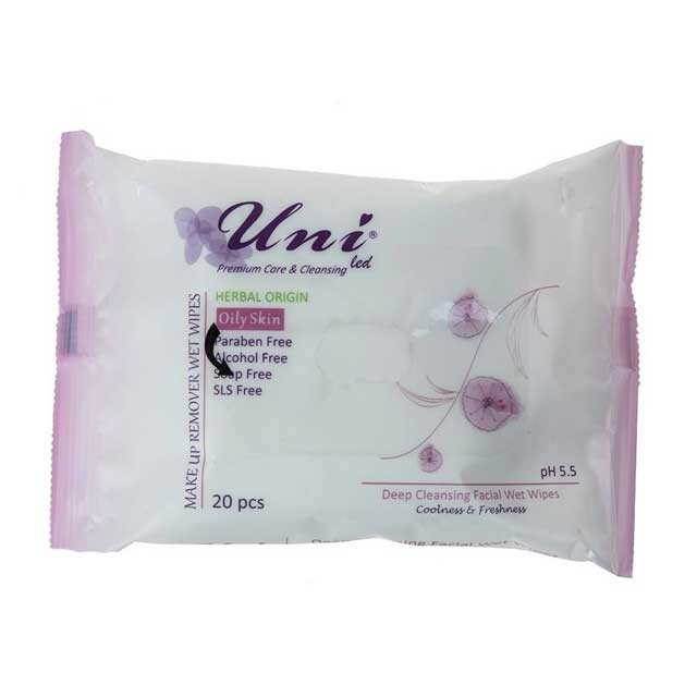 دستمال مرطوب یونی لد مدل Oily Skin بسته 20 عددی