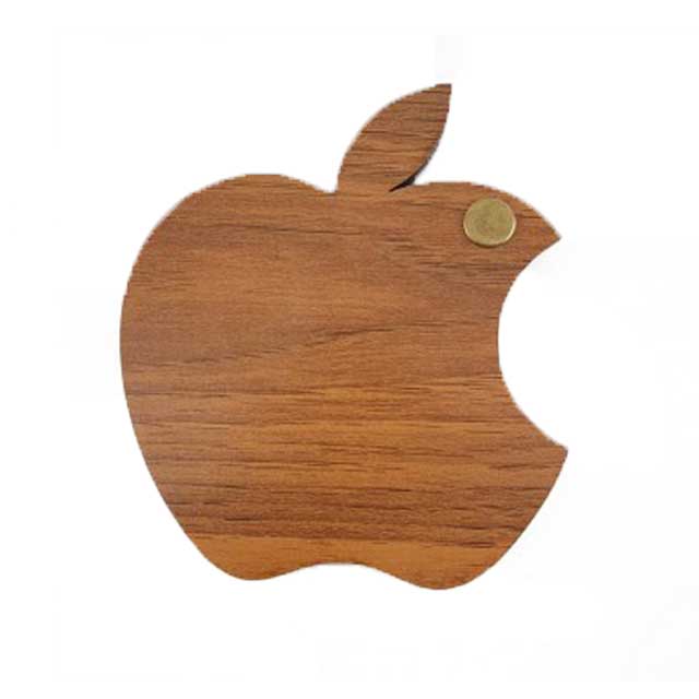 آینه جیبی چوبی طرح اپل