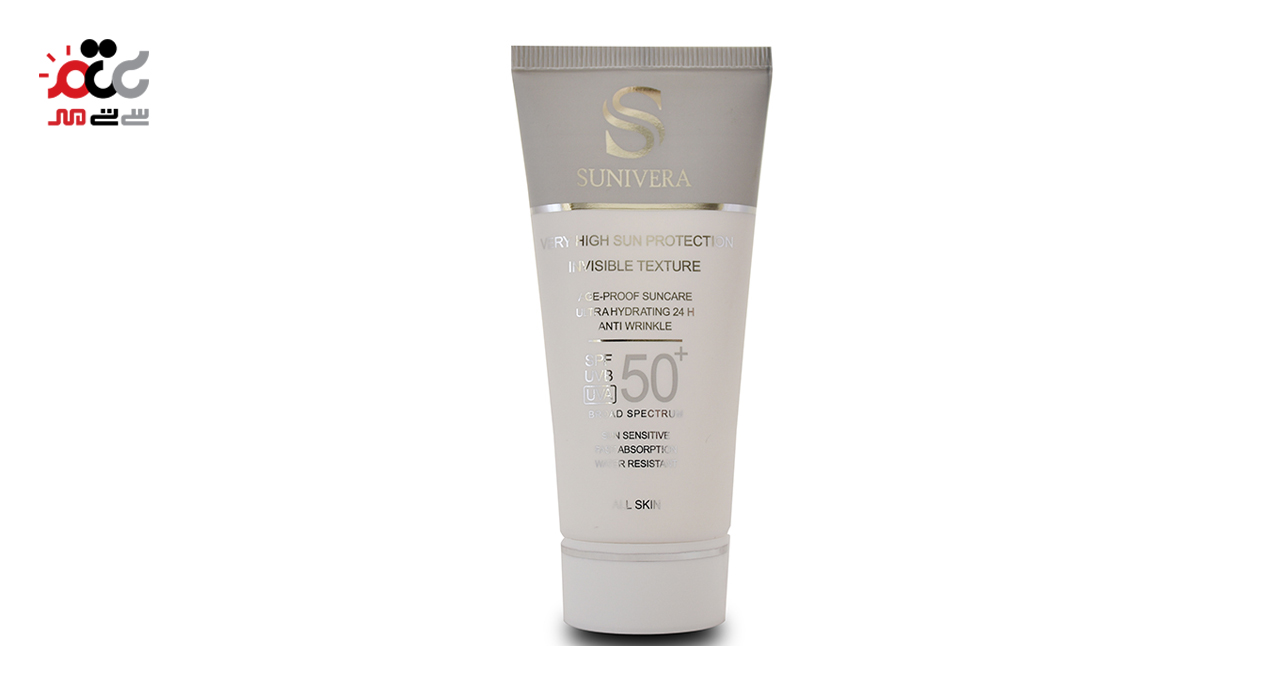 کرم ضد آفتاب بی رنگ سانیورا spf50 حجم 50 میلی لیتری