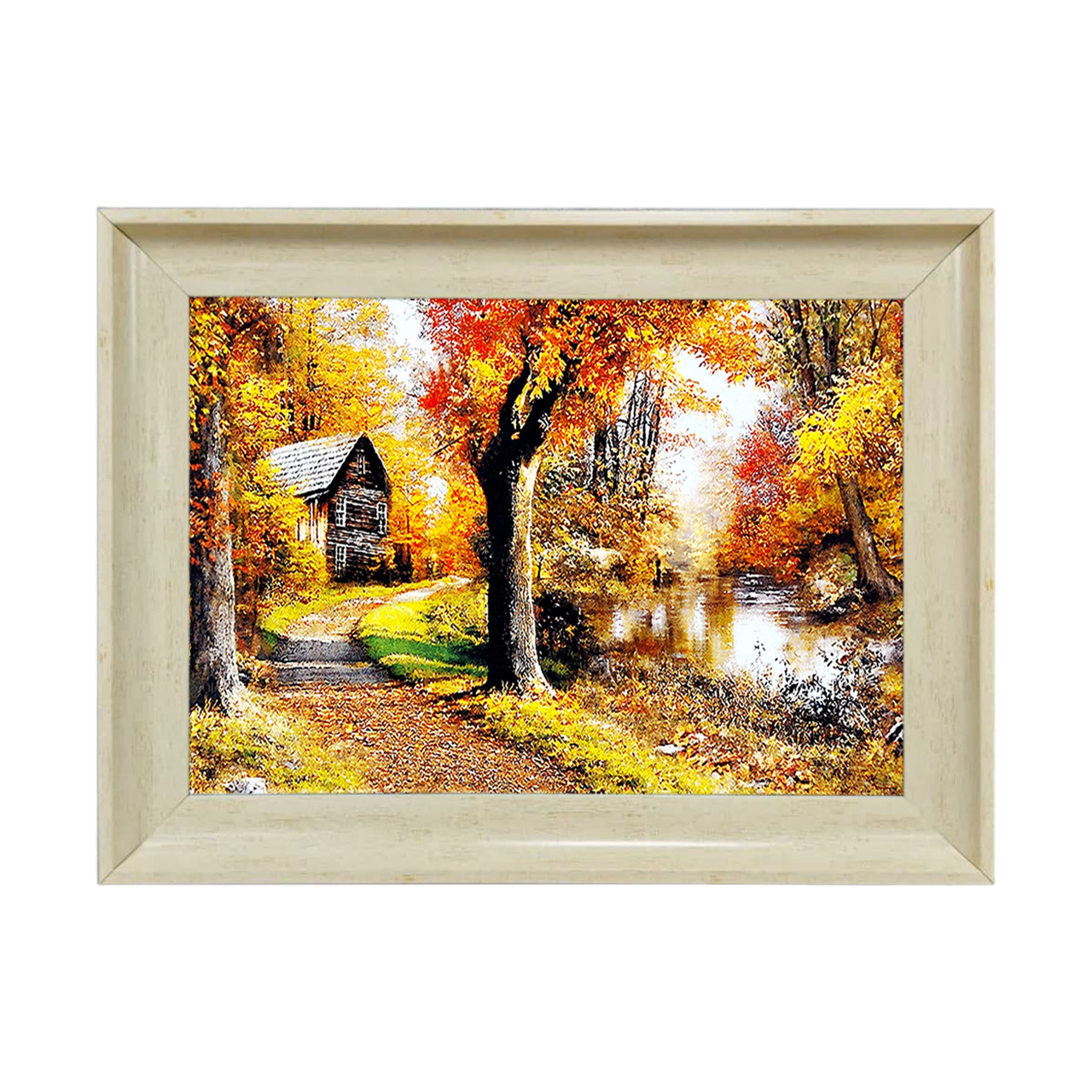 تابلو فرش چاپی طرح منظره کد 10108 سایز 50×35 سانتی متری