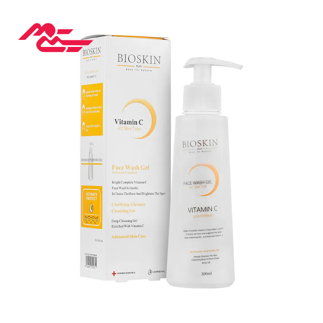 ژل شستشوی صورت ویتامین سی بایو اسکین 200 میلی لیتری
