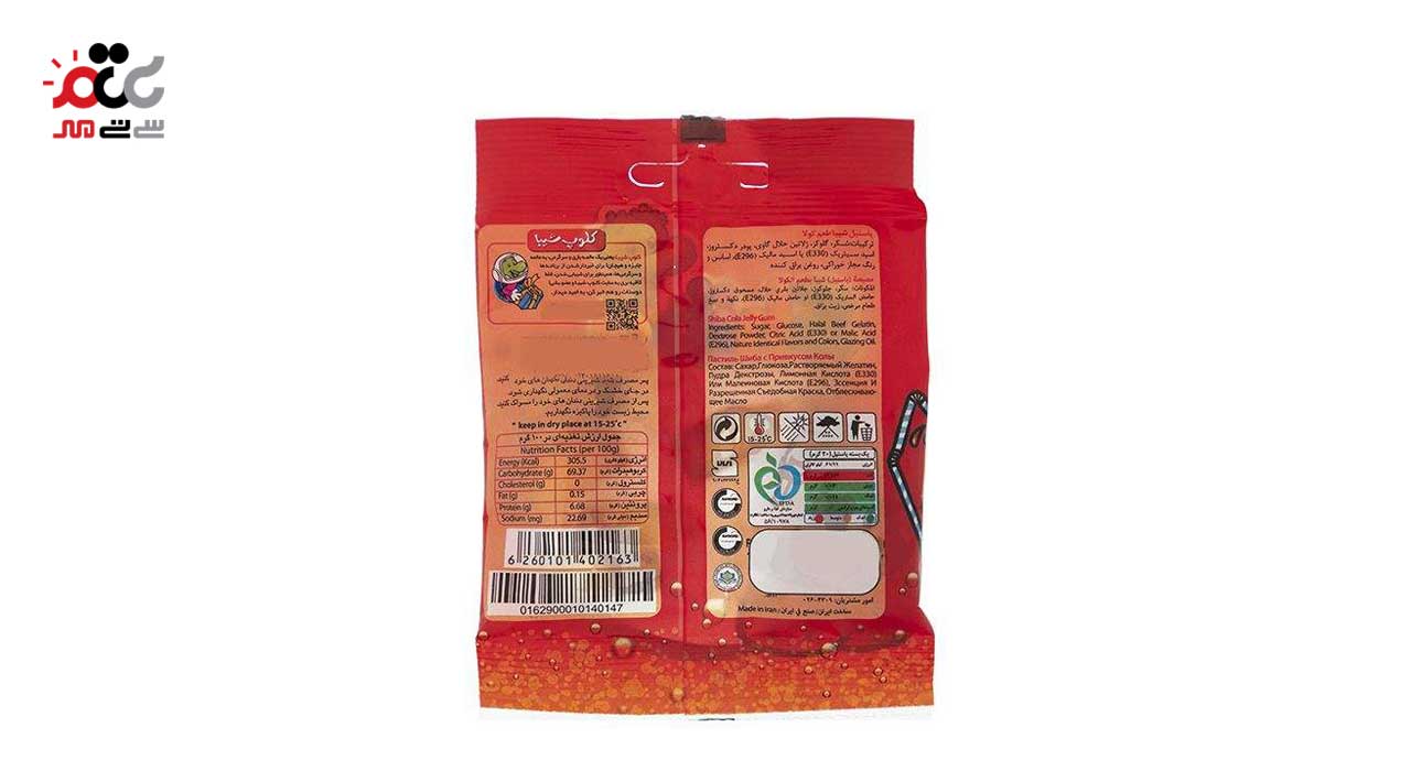 پاستیل شیبا طرح Colala بسته 20 گرمی