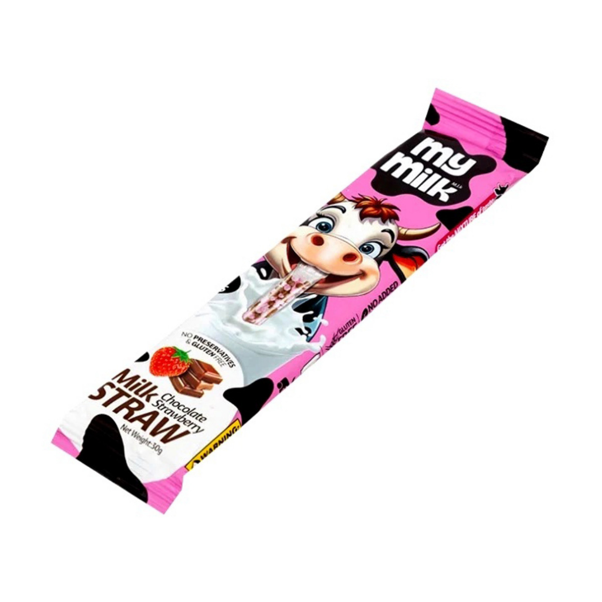 نی طعم دهنده شیر توت فرنگی شکلات مای میلک بسته 5 عددی