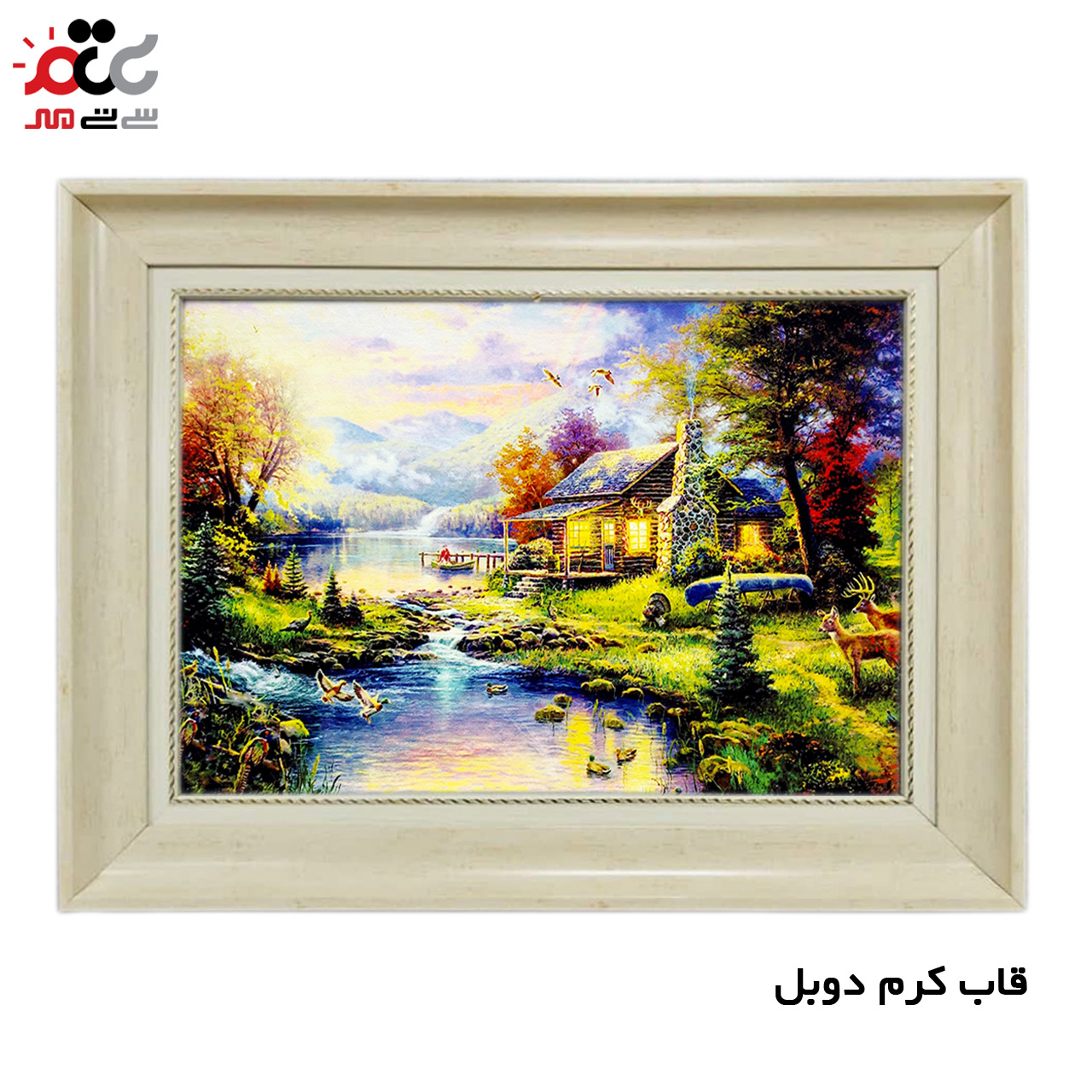 تابلو فرش چاپی طرح منظره کد 10143 سایز 70×50 سانتی متری