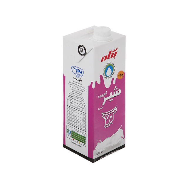 شیر استریل کم چرب پگاه  1000 میلی لیتری بسته 4 عددی